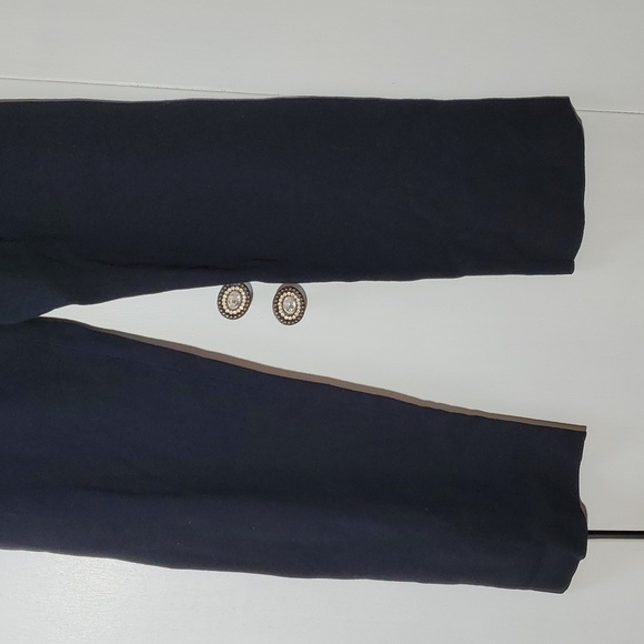 Eileen Fisher- Womens Black Pull on Straight Leg Trousers Dressy Neutral Sz.S - Picture 3 of 8